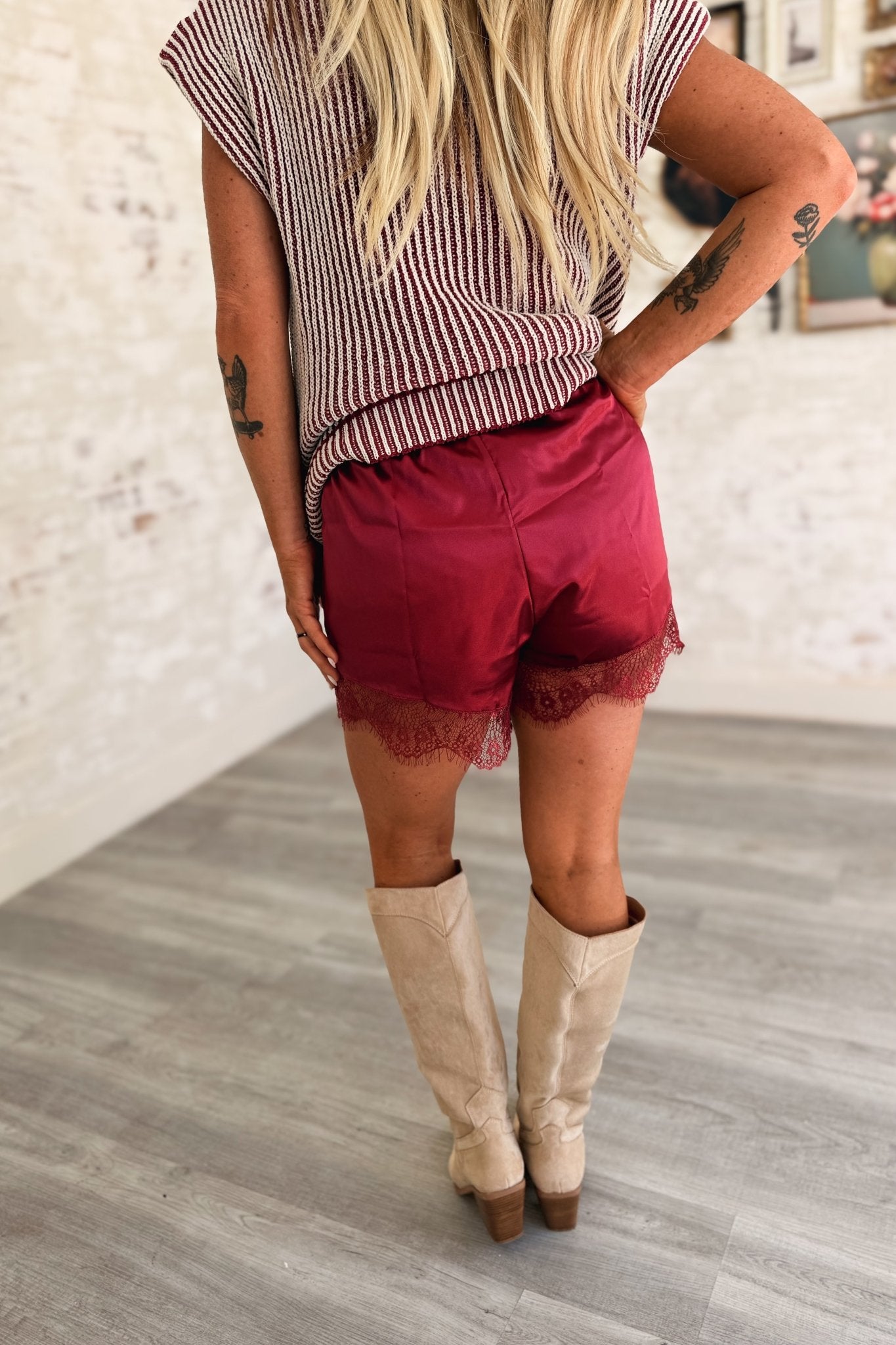 Pretty Little Things Lace Trimmed Shorts