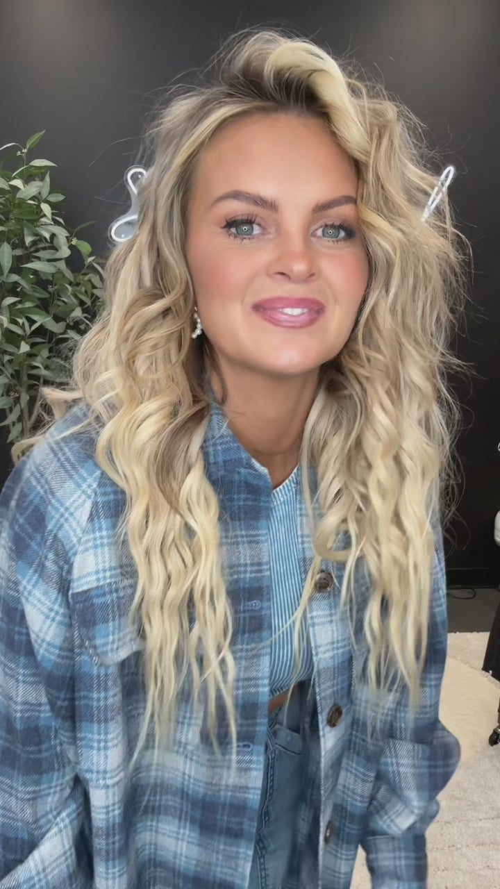 Raelynn Oversized Plaid Button Down