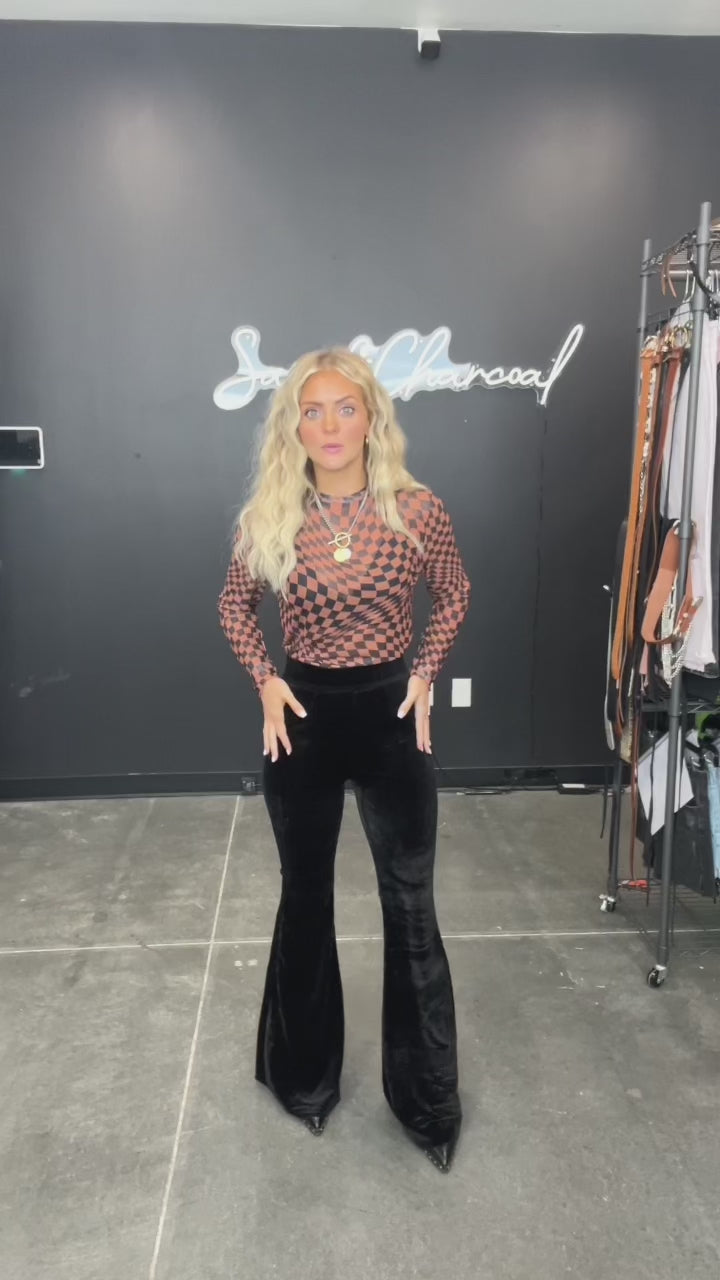 Nevaeh High Rise Super Flare Pants