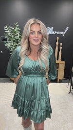 Becky Sweetheart Satin Mini Dress