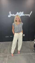 Romy Low Rise Cargo Jeans