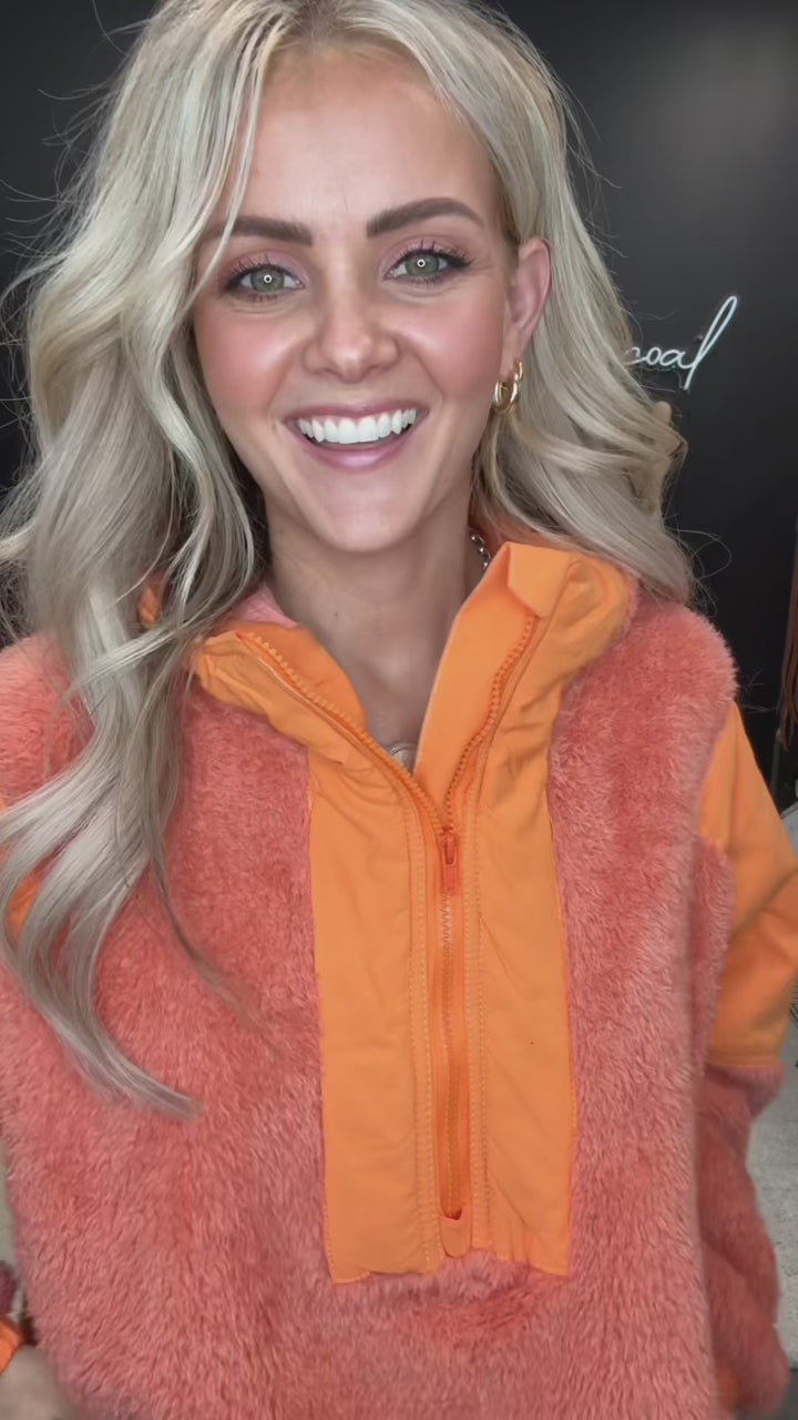 Chandler Hooded Sherpa Pullover