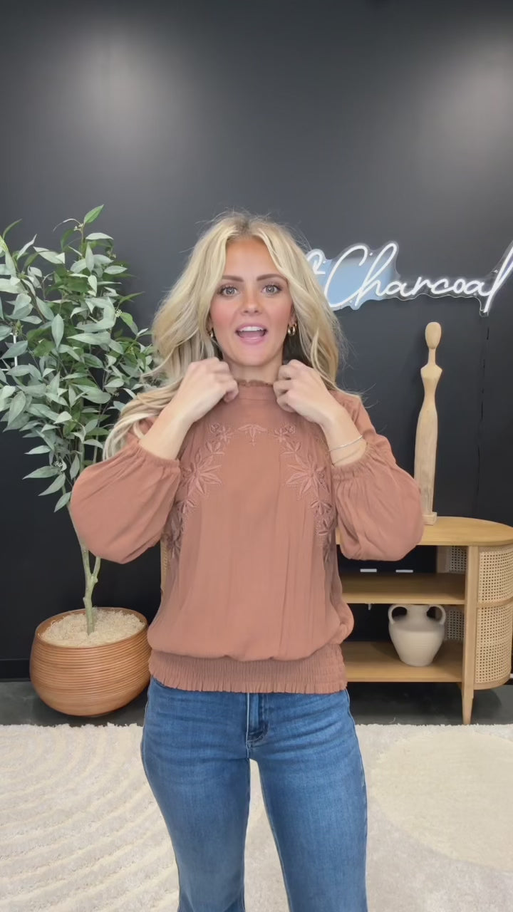 Jocelyn Smocked Blouse