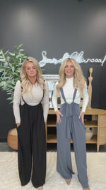 The Sand + Charcoal Your Best Dreams Jumpsuit