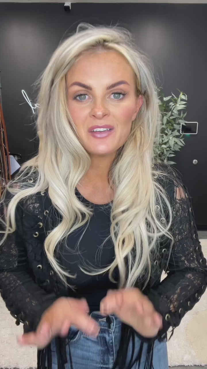 Kash Fringe Lace Crop Jacket