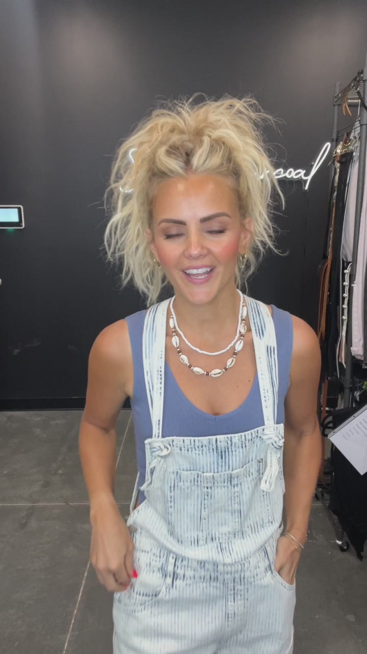 Clyde Denim Overalls Shorts