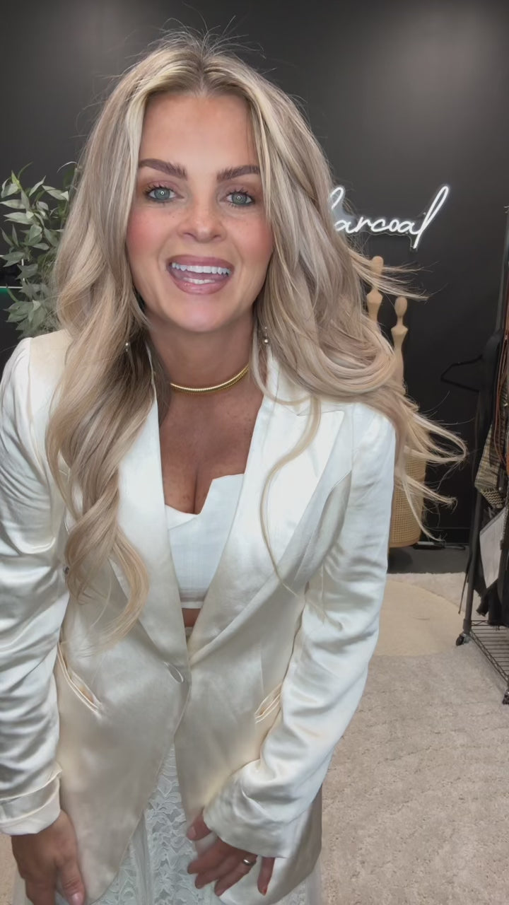Jennifer Satin Blazer