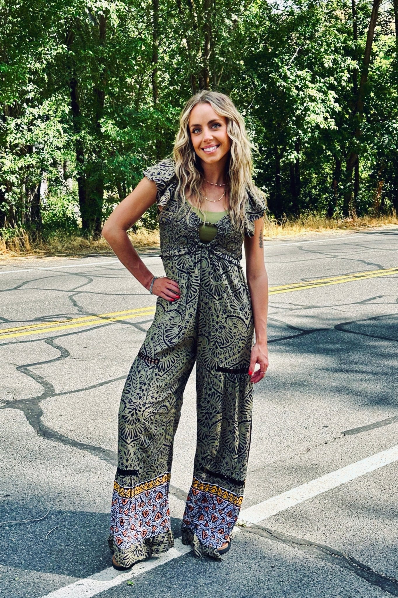 Raquel Flutter Jumpsuit - FINAL SALE