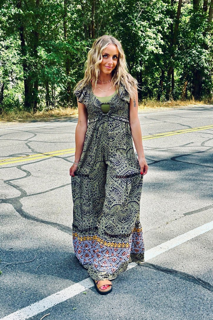 Raquel Flutter Jumpsuit - FINAL SALE