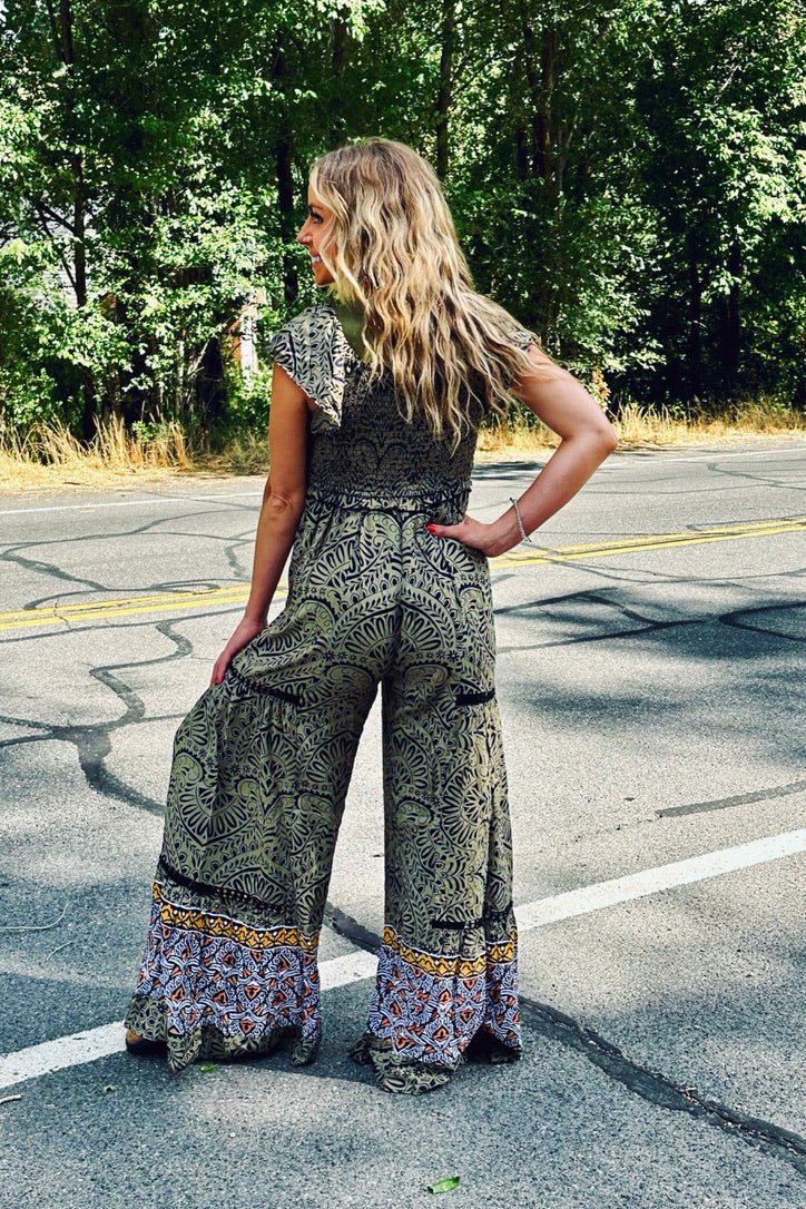 Raquel Flutter Jumpsuit - FINAL SALE