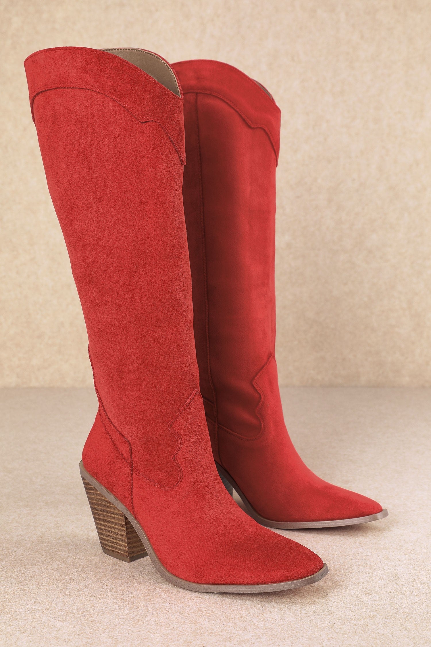 High Stakes Suede Knee High Boots