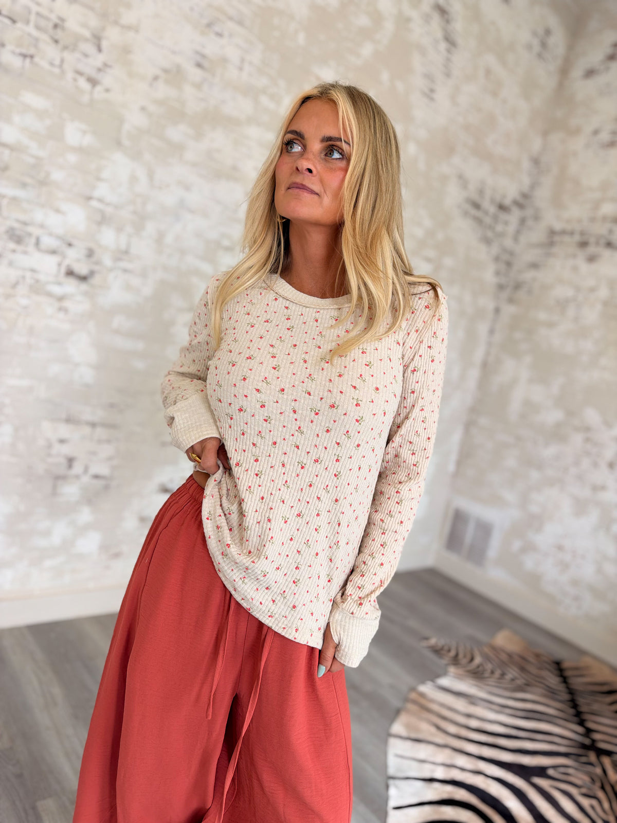 Pardon My French Ribbed Knit Top