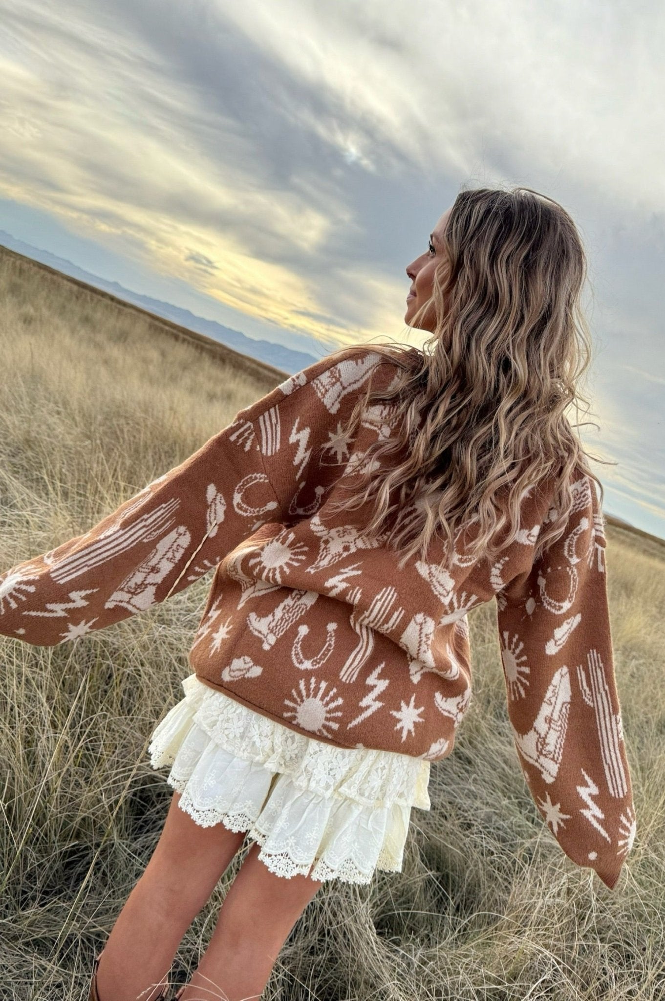 Rust Rodeo Knit Sweater