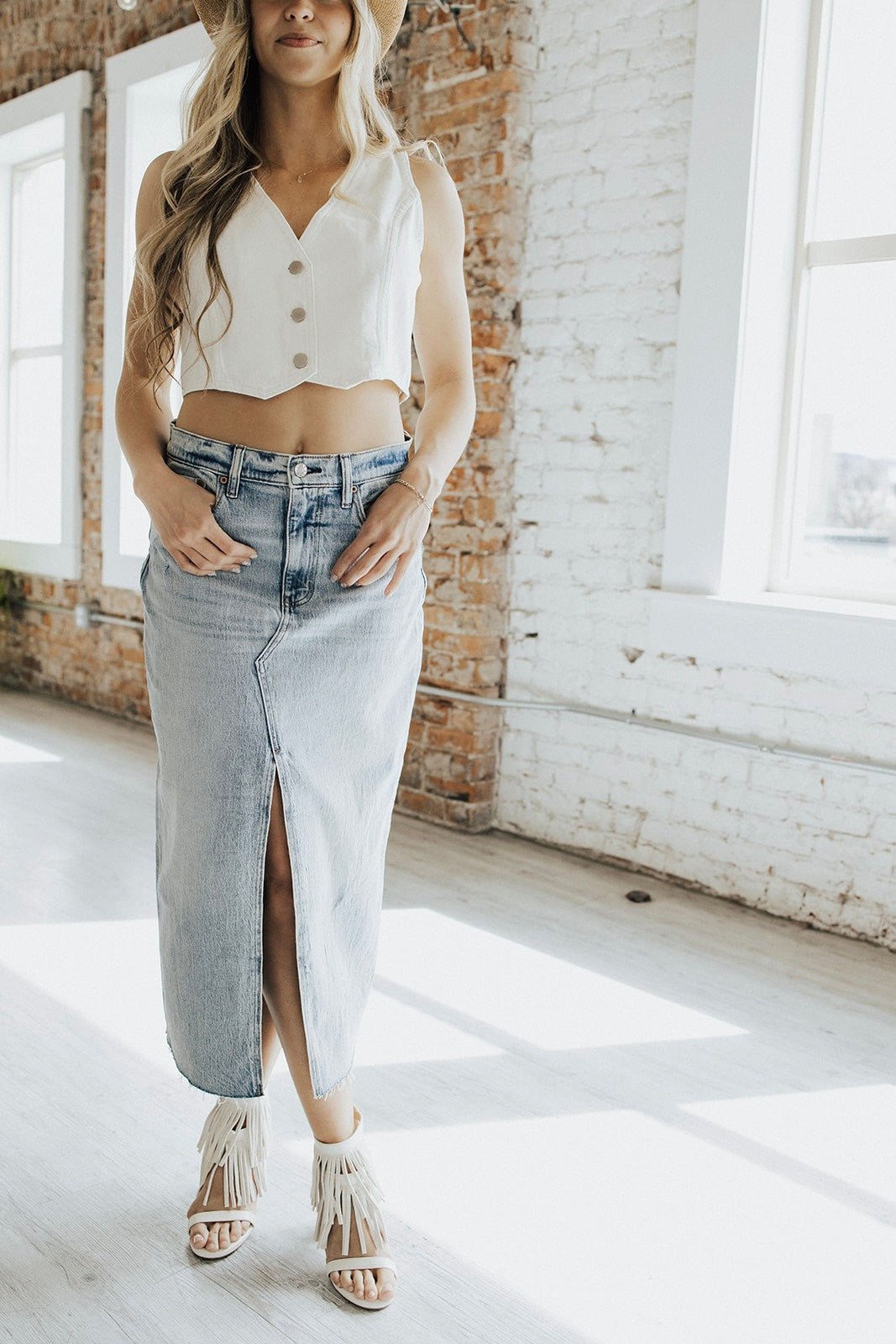 Scottsdale Denim Maxi Skirt - FINAL SALE