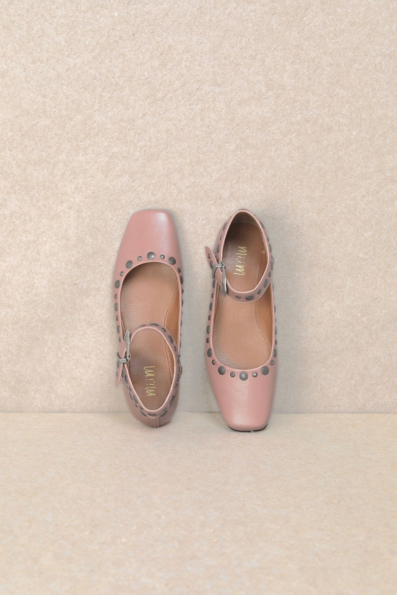 Side Eye Studded Ballet Flats