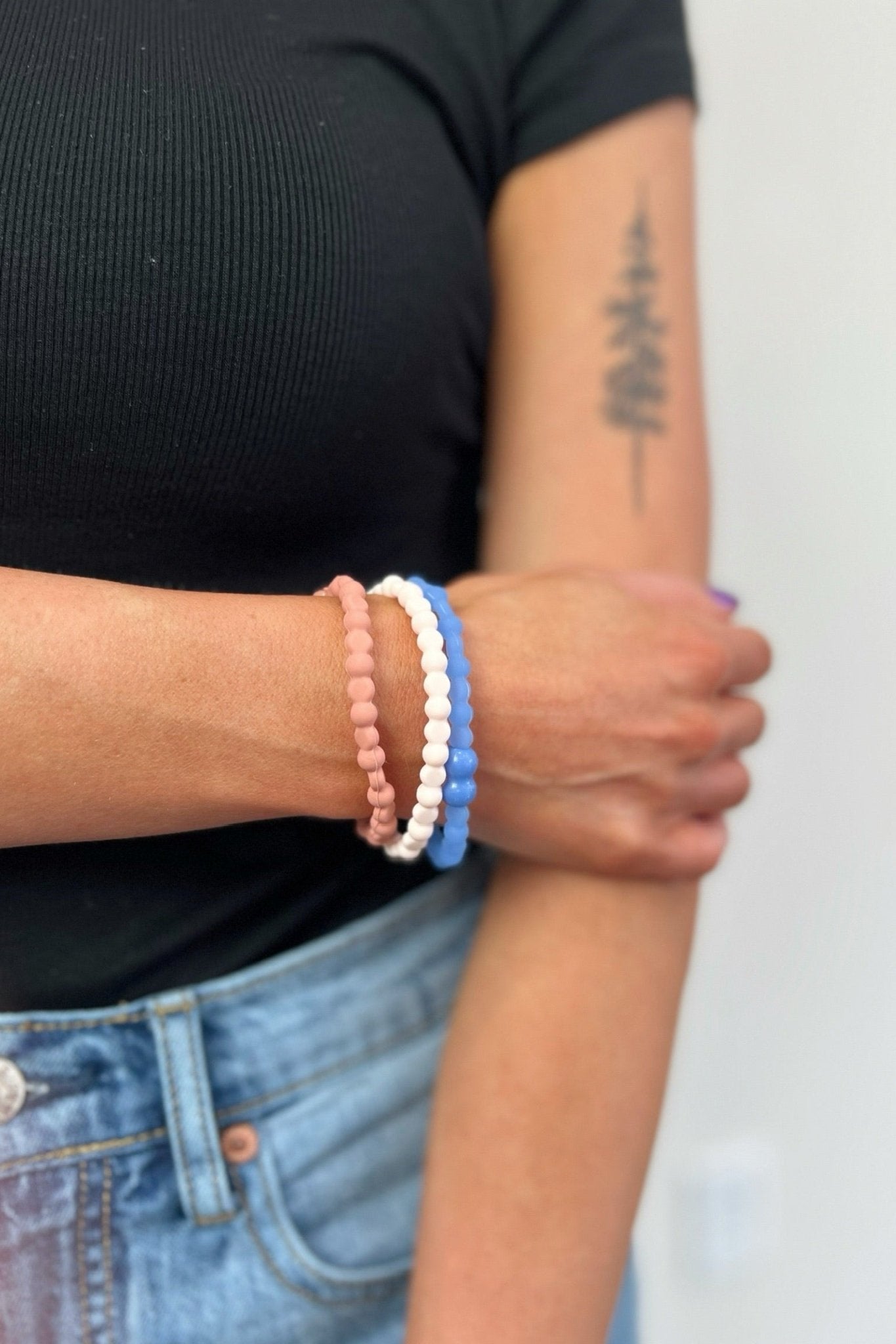 Silicone Hair Tie/Bracelet 3 Pack - FINAL SALE