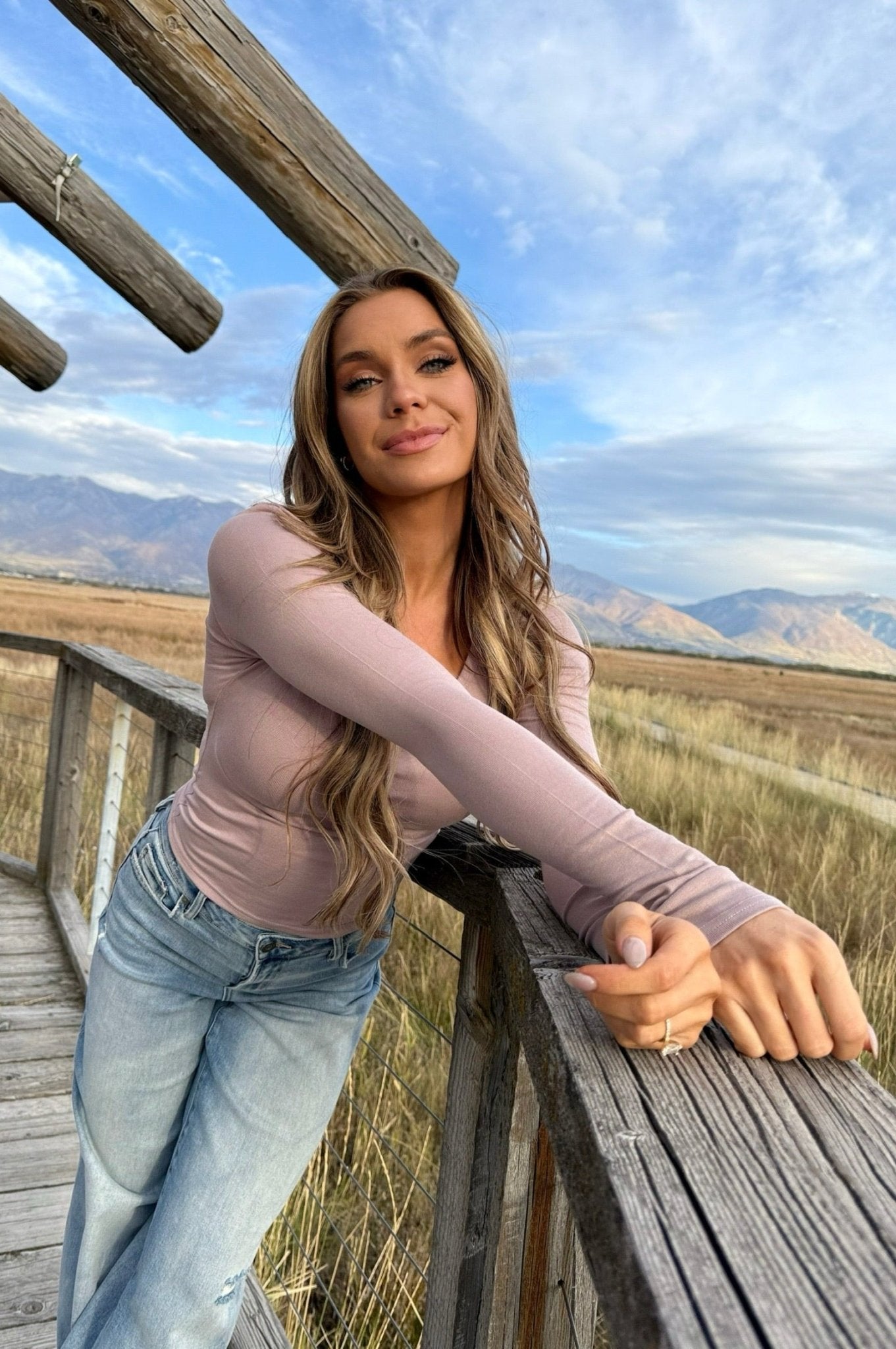 Simple Things Ribbed Henley Top