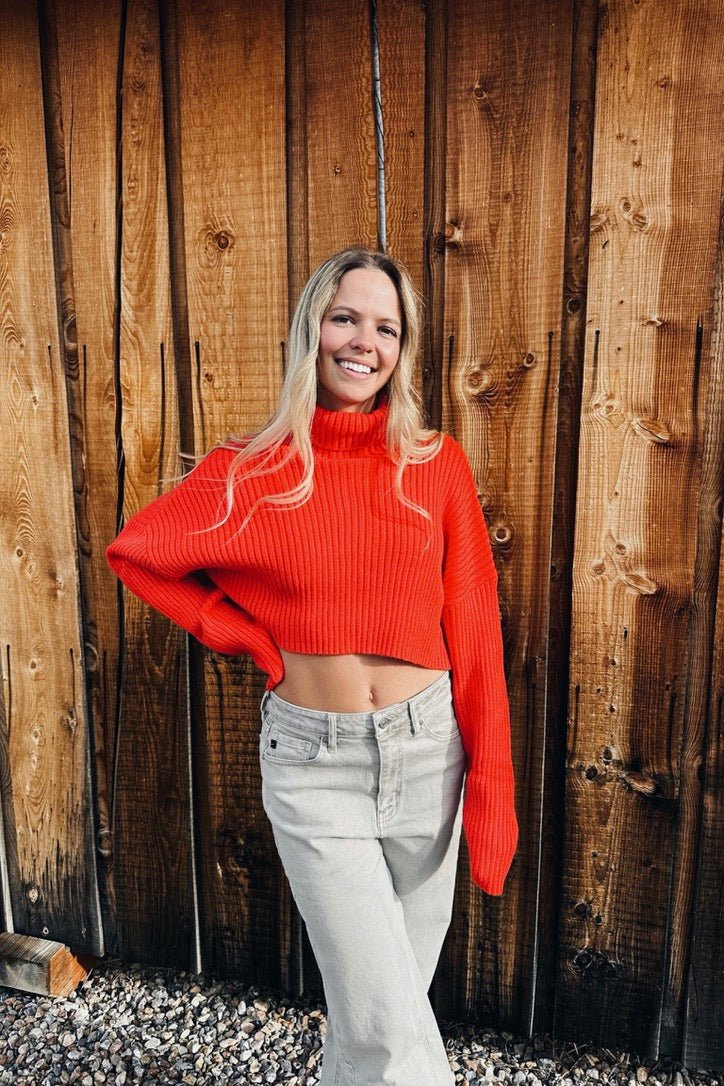 Spiced Citrus Crop Sweater - FINAL SALE