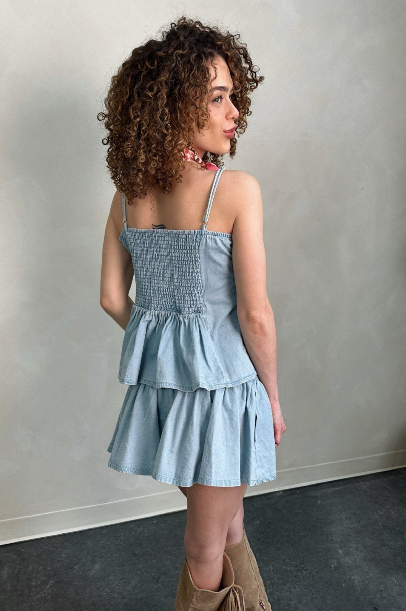 Spur Of The Moment Pleated Top