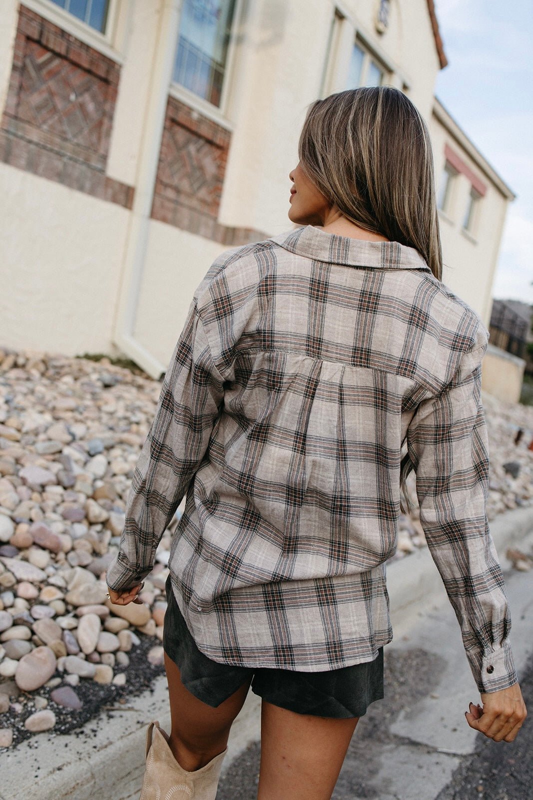Staple Check Plaid Button Up