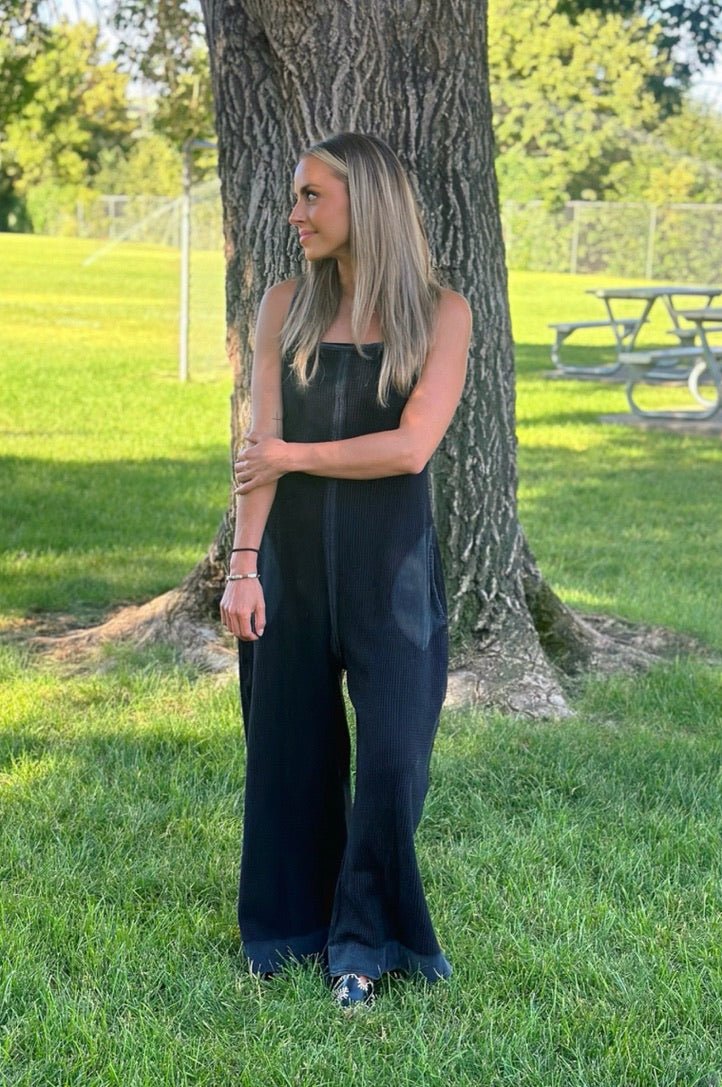Sunscape Waffle Jumpsuit - FINAL SALE