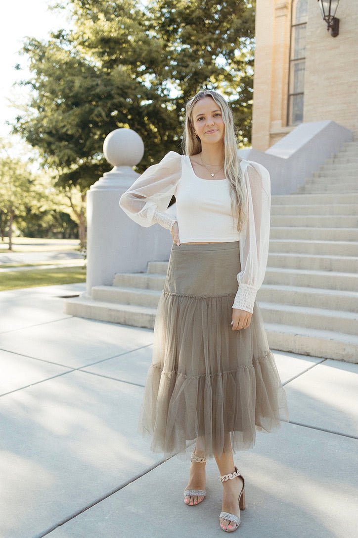 Sylvan Tiered Mesh Skirt - FINAL SALE