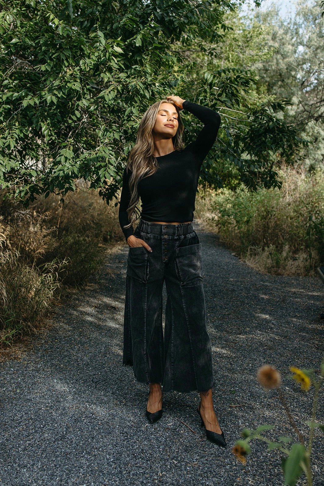 mineral washed corduroy pants