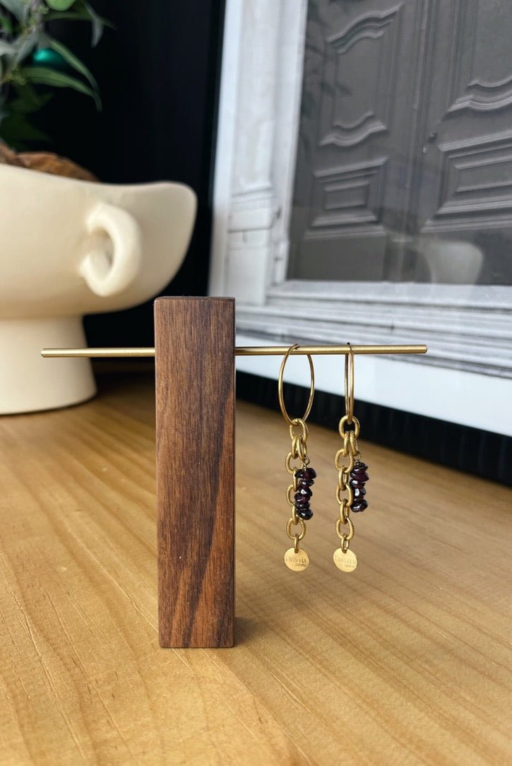 Twisted Silver Chip Bead Earrings - FINAL SALE