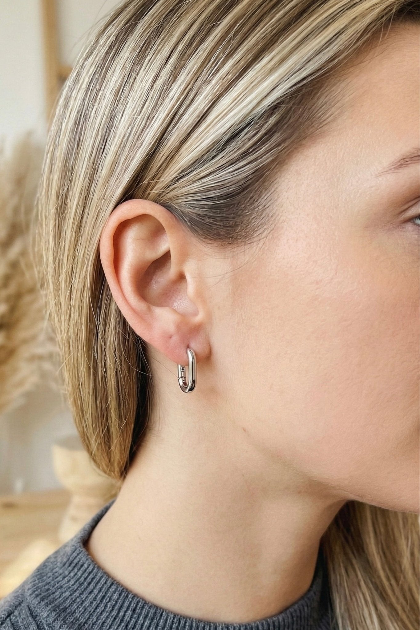 Voltage Oval Hoops - FINAL SALE