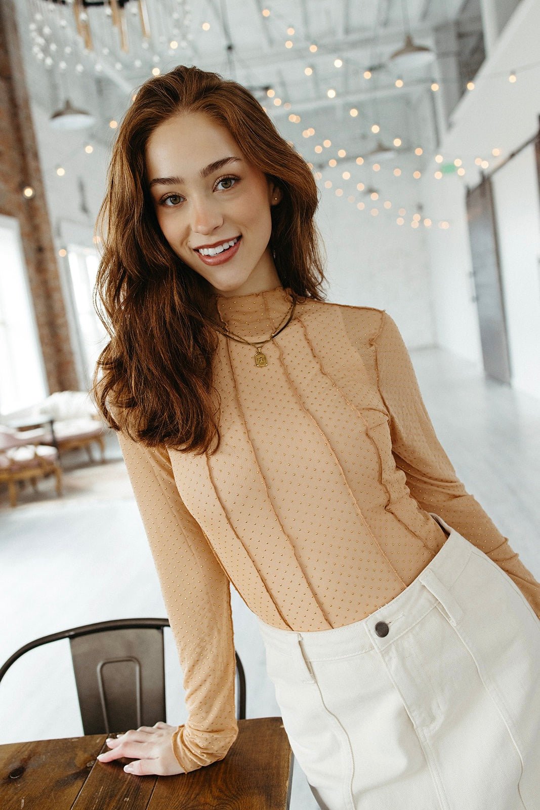 Wait A Minute Mesh Top