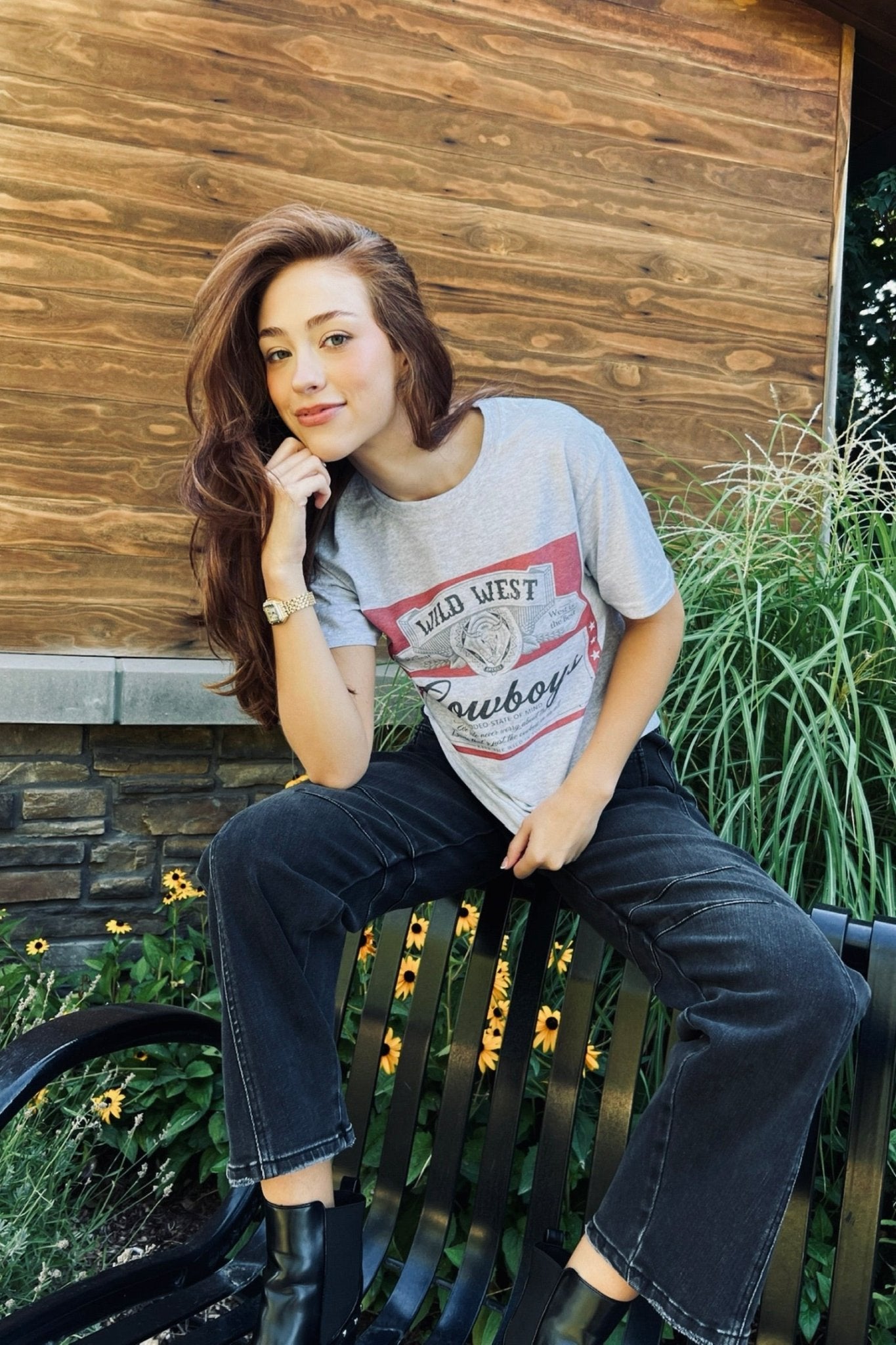 Wild West Cowboy Graphic Tee - FINAL SALE