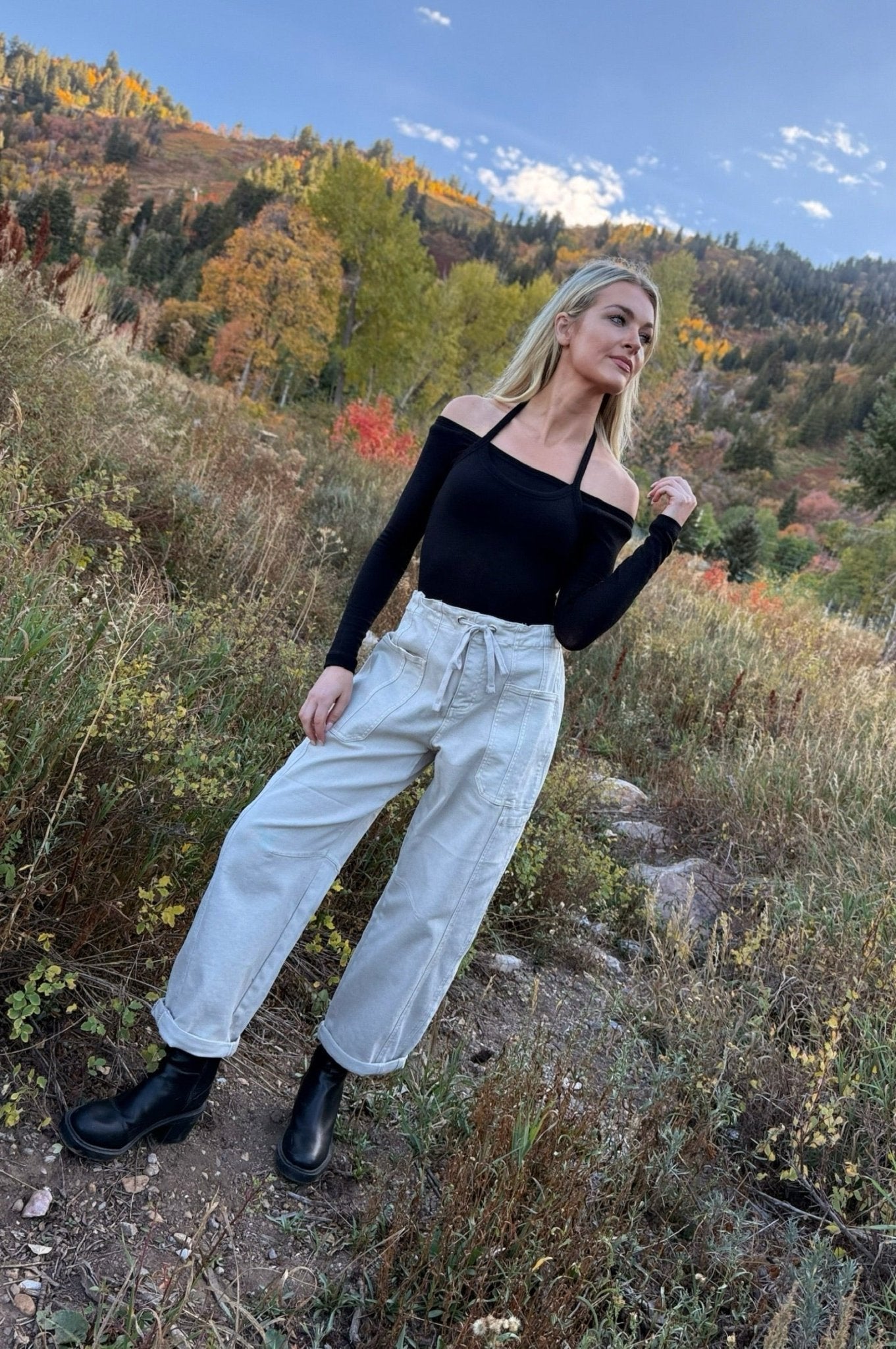 Off shoulder top, Halter top, Long sleeve top, Womens long sleeve top, Y2k top for women