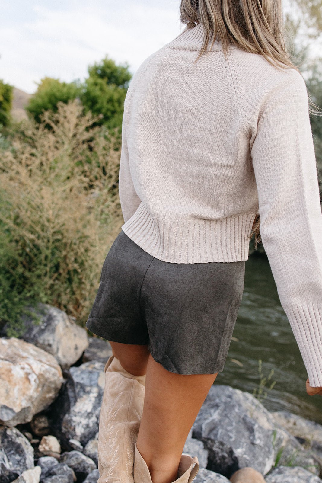 Wrap It Up Suede Skort