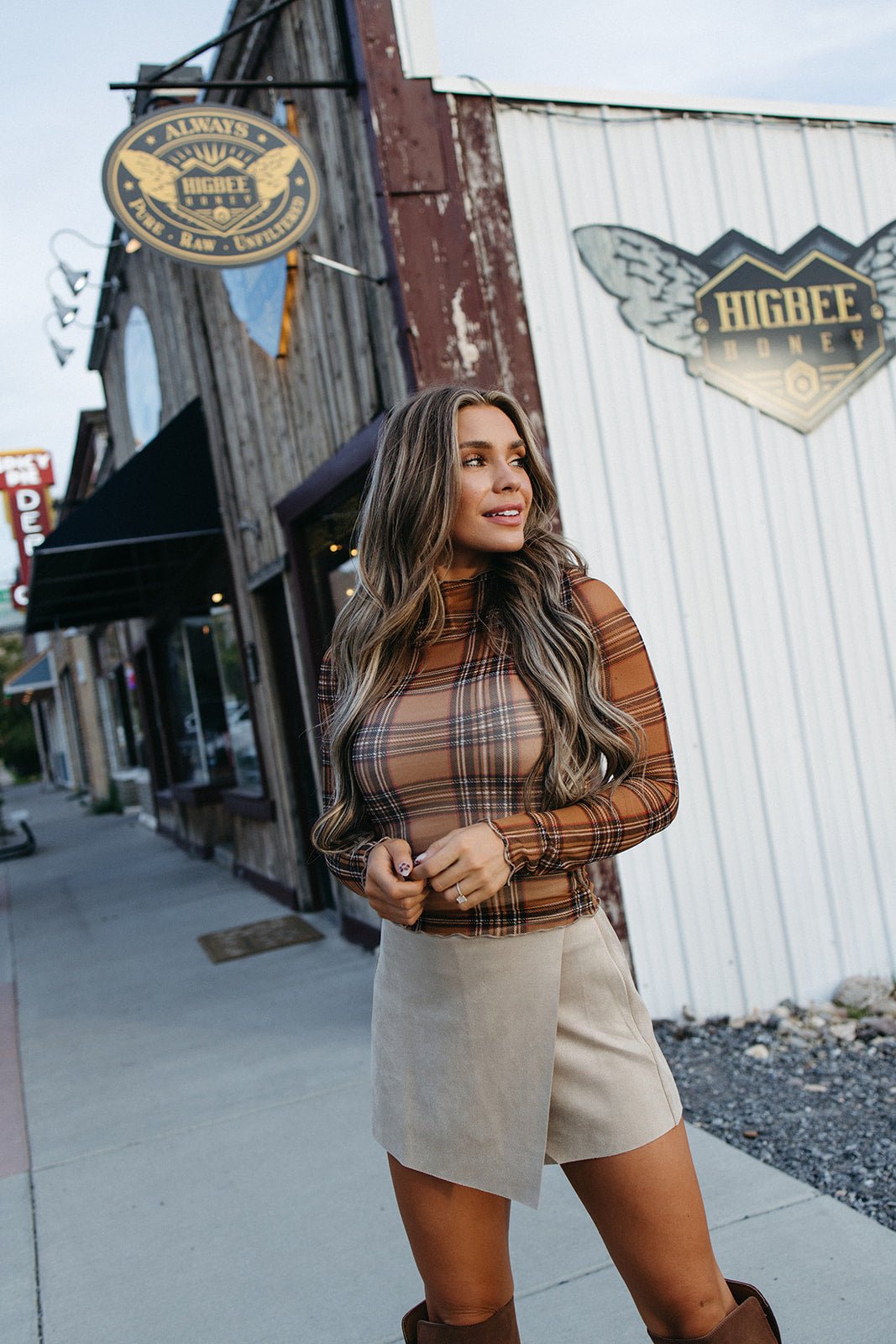 Wrap It Up Suede Skort