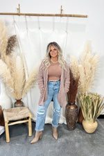Shaylee Boucle Open Front Cardigan - FINAL SALE