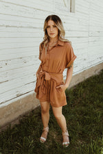 Sunset Secrets Tie Romper
