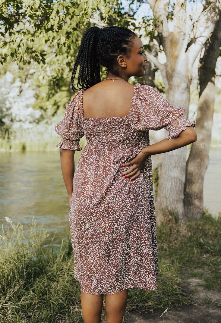 Chambria Leopard Print Midi Dress - FINAL SALE