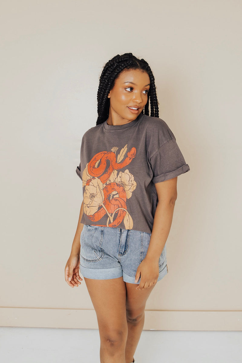 Poppy Snake Graphic Tee - FINAL SALE