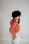 Zenni Crinkle Long Sleeve Top - FINAL SALE