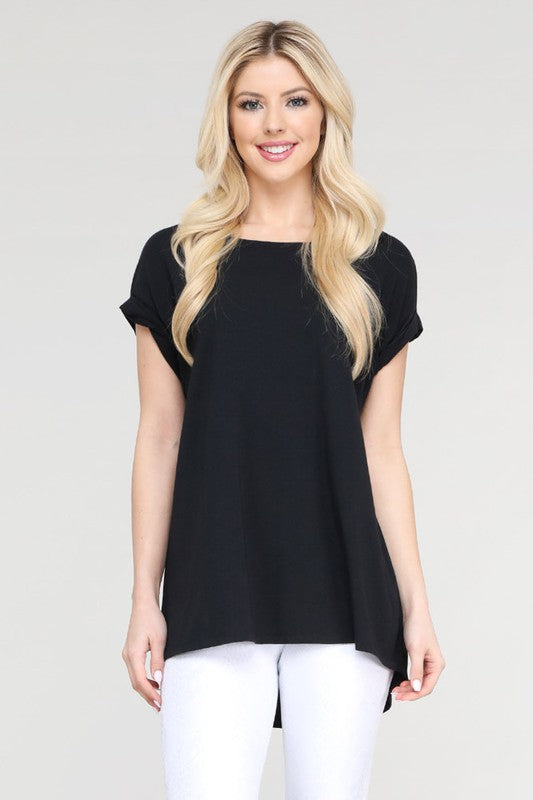 Laila Cap Sleeve Basic Tee