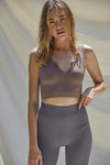 Marina Button Crop Top - FINAL SALE