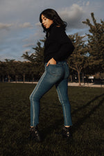 Zariah Raw Hem Skinny Jeans - FINAL SALE