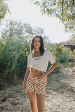 Brinkley Checkered Skirt
