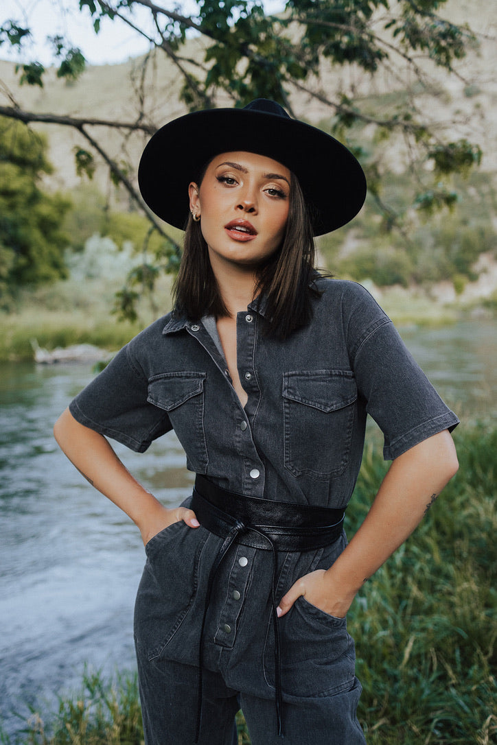 Ruger Washed Denim Jumpsuit - FINAL SALE
