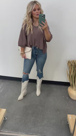 Bendetta Wide Rib Knit Top