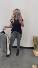 Laila Cap Sleeve Basic Tee