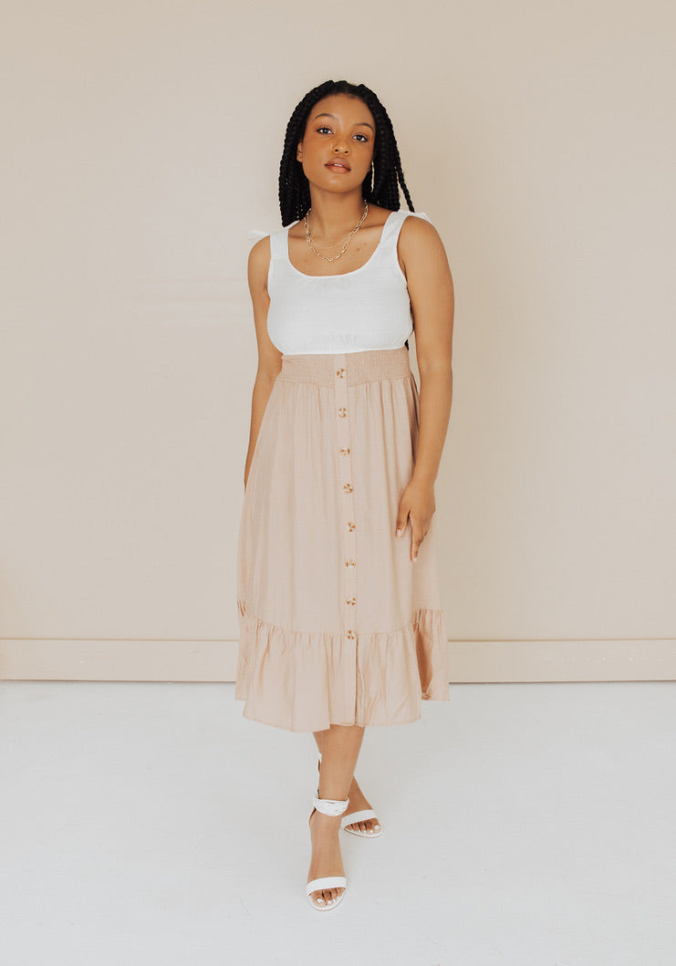Two tone dress top