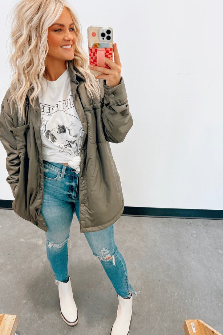 Vines Button Down Coat