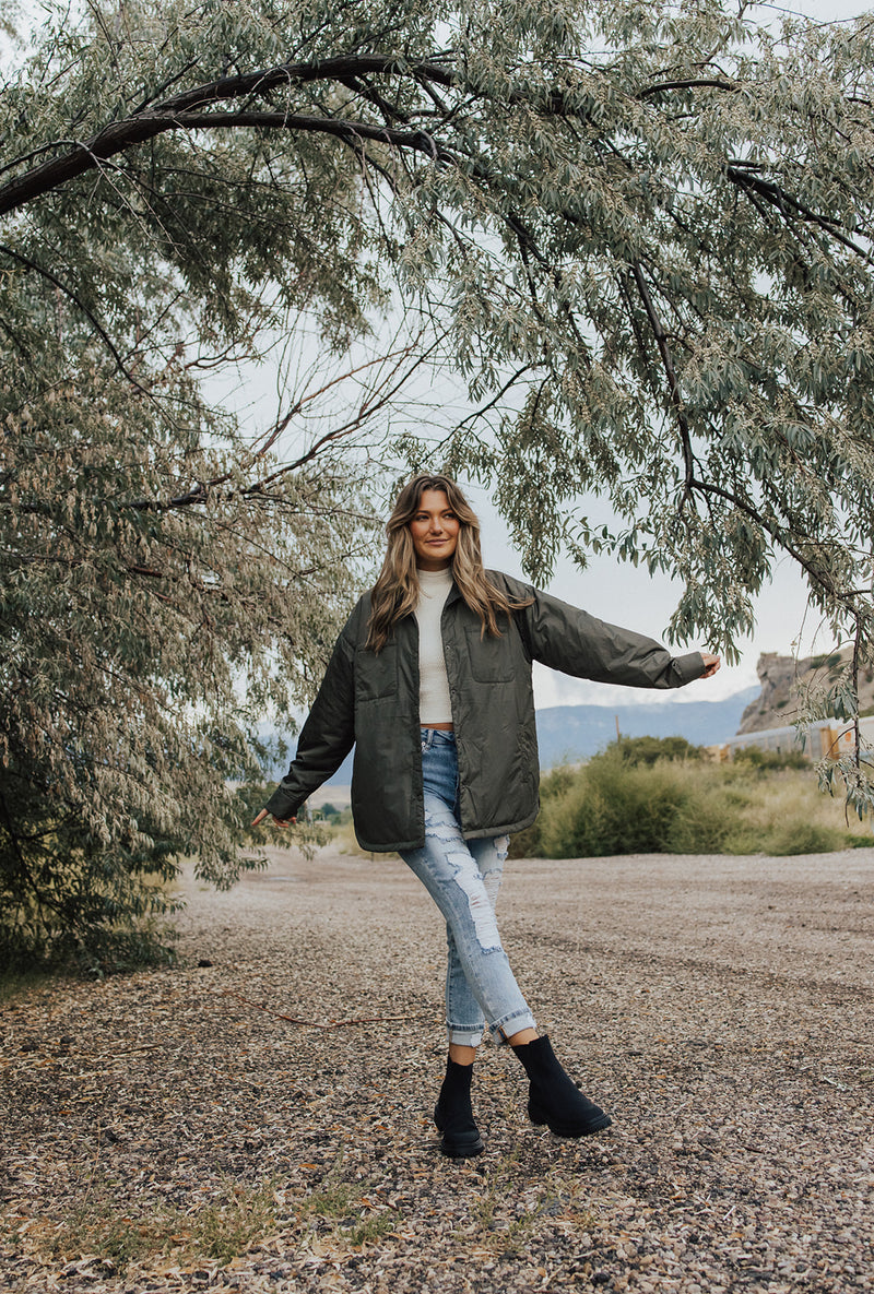 Vines Button Down Coat