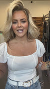 Arden Puff Sleeve Bodysuit - FINAL SALE